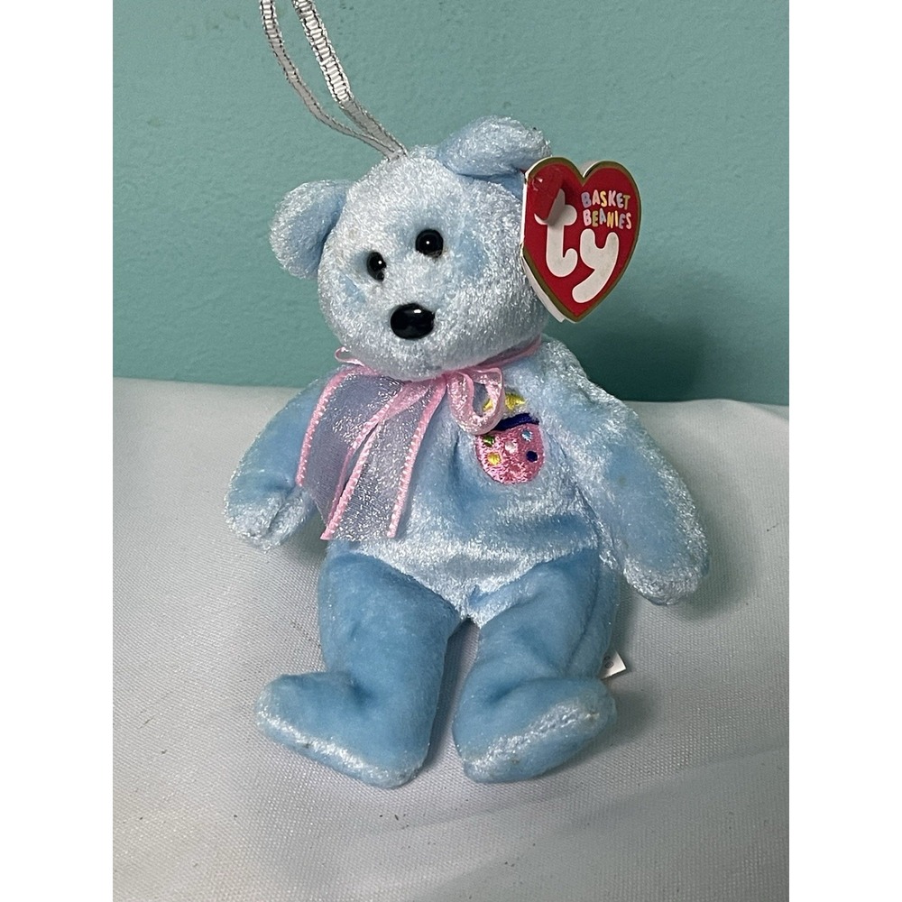 Ty Beanie Baby Eggs II the Bear DOB August 15, 2001 Bin 10